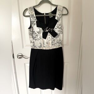 Embellished Bow detail dress, size 6.